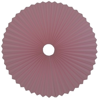 Rosette plisse til loft gl. rosa Ø40 uden ledning